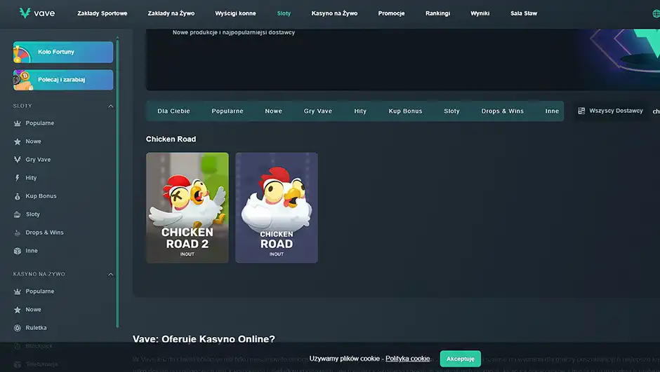 Chicken Road kasyno Vave